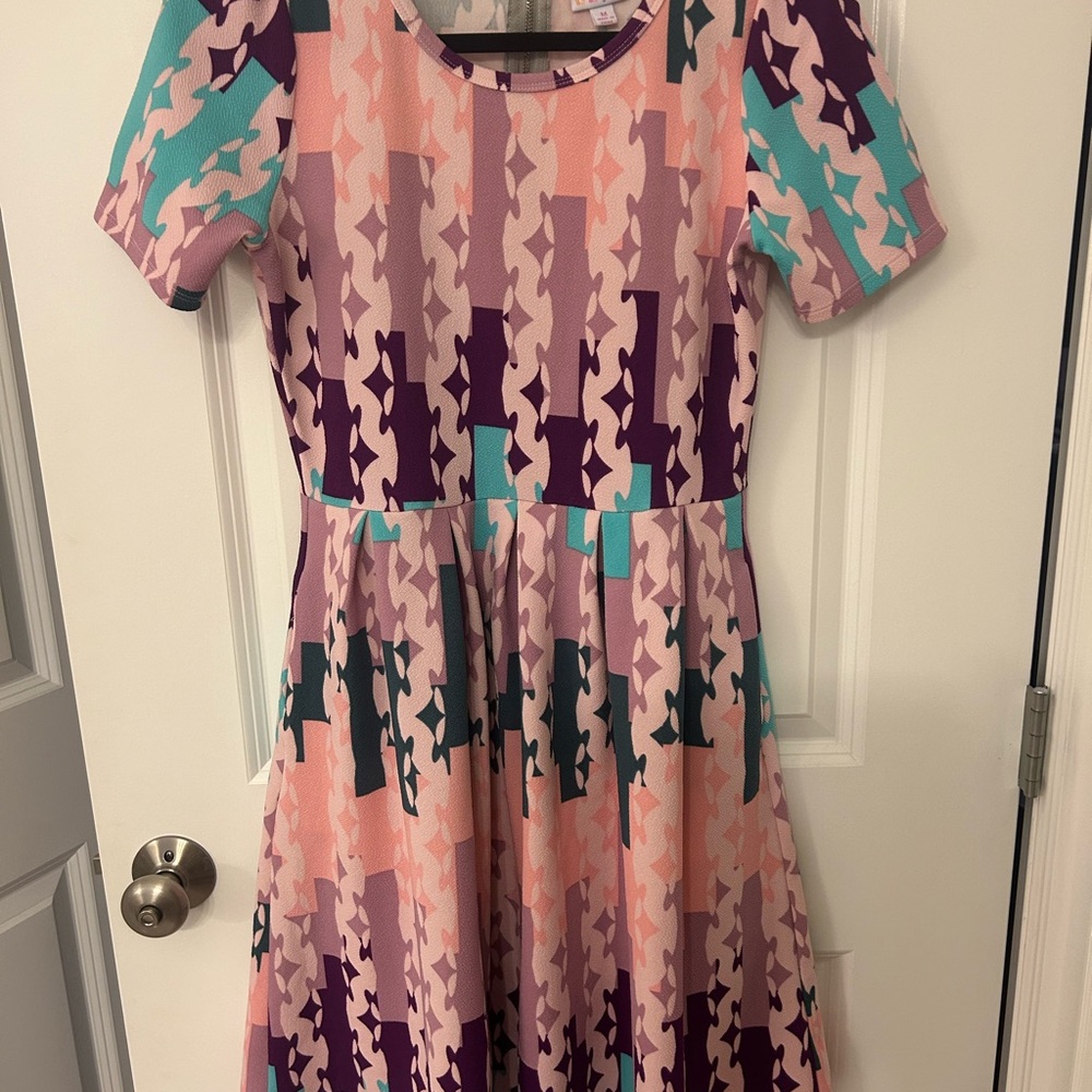 LulaRoe Amelia Pink Women’s Dress Size Medium